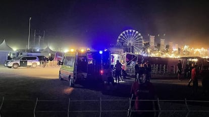 Imagen cedida a Europa Press de los servicios de emergencia en el Medusa Sunbeach Festival.