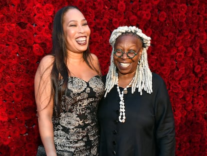 Whoopi Goldberg and her daughter Alex Martin at a party in Atlanta, Georgia, in October 2019.