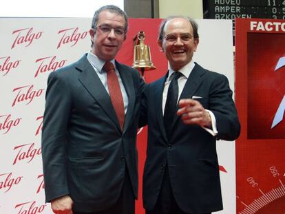 Jos&eacute; Mar&iacute;a Oriol y Carlos de Palacio, consejero delegado y presidente de Talgo, respectivamente.