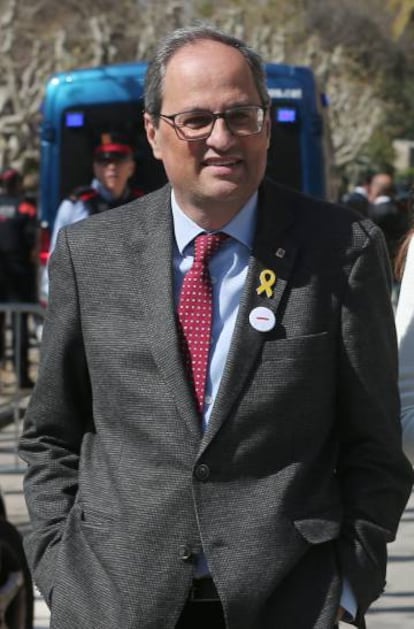 Quim Torra in Barcelona this week.