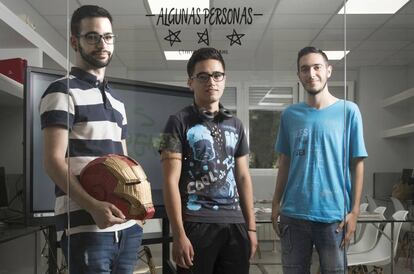 Mauro de Miguel, Alexander Soleto y Javier Oropesa, alumnos emprendedores de FP.