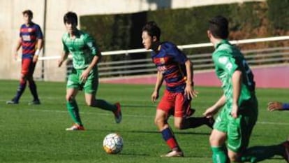 Lee. en un partido del Juvenil A en la temporada 2015-2016. 