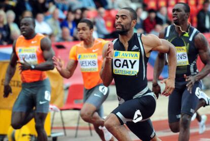 El velocista Tyson Gay