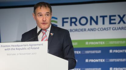 El director ejecutivo de Frontex, Fabrice Leggeri, en Polonia, en una imagen de archivo.