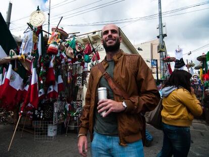 Guillermo Almeida, who moved to Mexico in 2010, visits a market in the capital. 