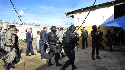 Inspeção no presídio de Aparecida de Goiânia.