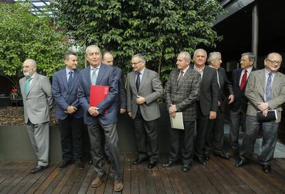 Imatge d'arxiu d'una reunió empresarial pel corredor mediterrani a València.