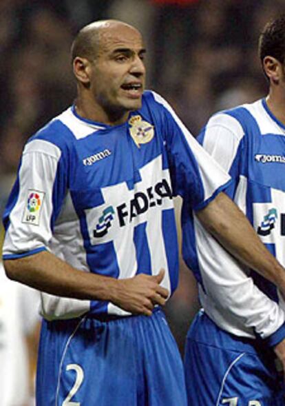 El jugador del Depor, Manuel Pablo.