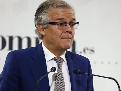 El presidente de la Comisión Nacional del Mercado de Valores (CNMV), Sebastián Albella.