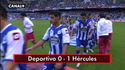 Deportivo, 0 - Hércules, 1