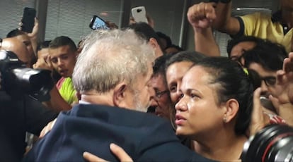 Lula no Sindicato dos Metalúrgicos. 