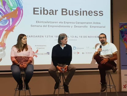 Una de las ponencias en la última edición de Eibar Business Market.