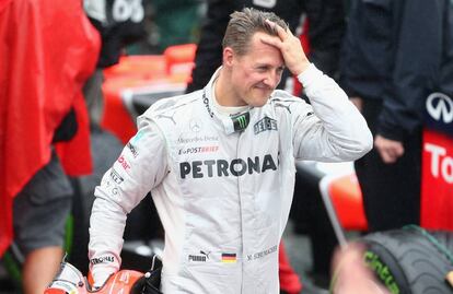 Michael Schumacher en Brasil, en noviembre de 2012.