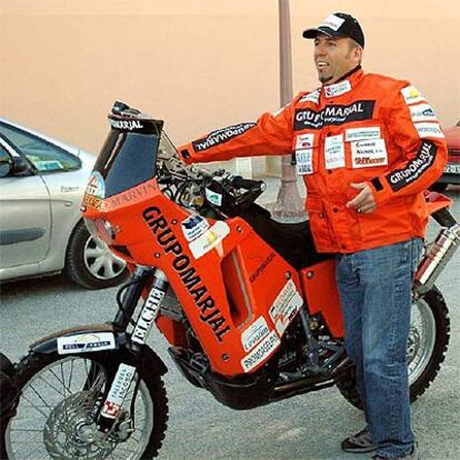 José Manuel Pérez, días antes de iniciarse el rally.