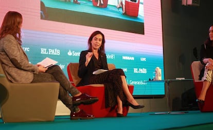 Isabel Pardo de Vera, presidenta de ADIF, en un acto en Madrid.