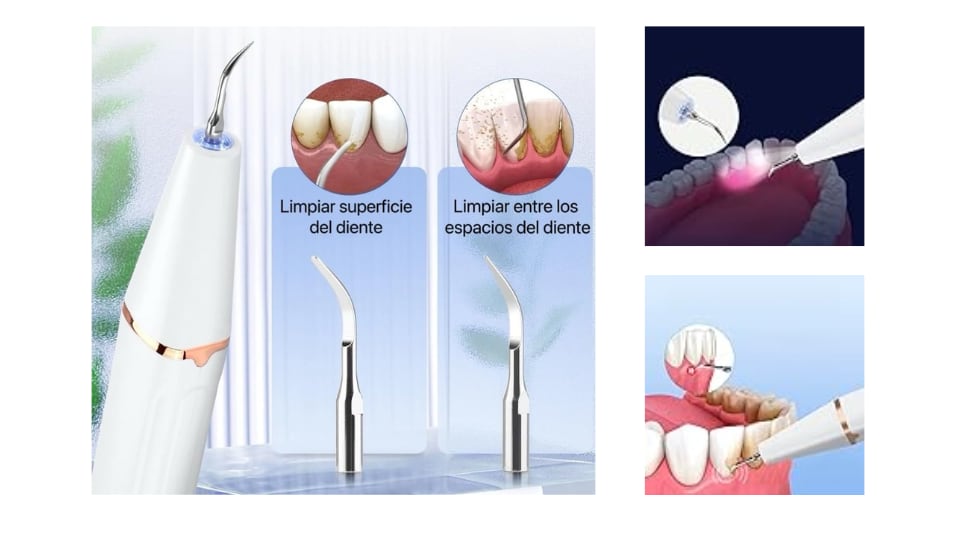 Kit dental ultrasónico con iluminación led.