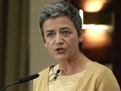 La comisaria europea de Competencia, Margrethe Vestager. 