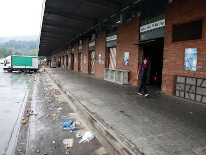 Instalaciones de Mercabilbao, donde la banda de los Santa Coloma robó en enero de 2011.