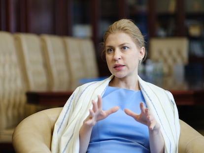 Olha Stefanishyna, viceprimera ministra de Integración Euroatlántica de Ucrania, el 22 de junio en Kiev.