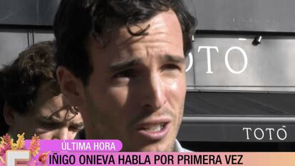 Iñigo Onieva, durante sus declaraciones a la prensa este domingo.