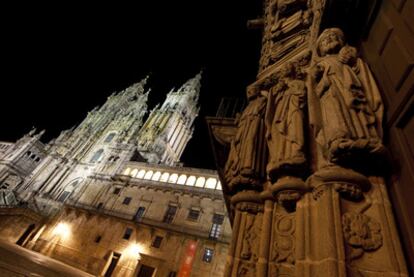 Fachada del Obradoiro de la Catedral de Santiago.