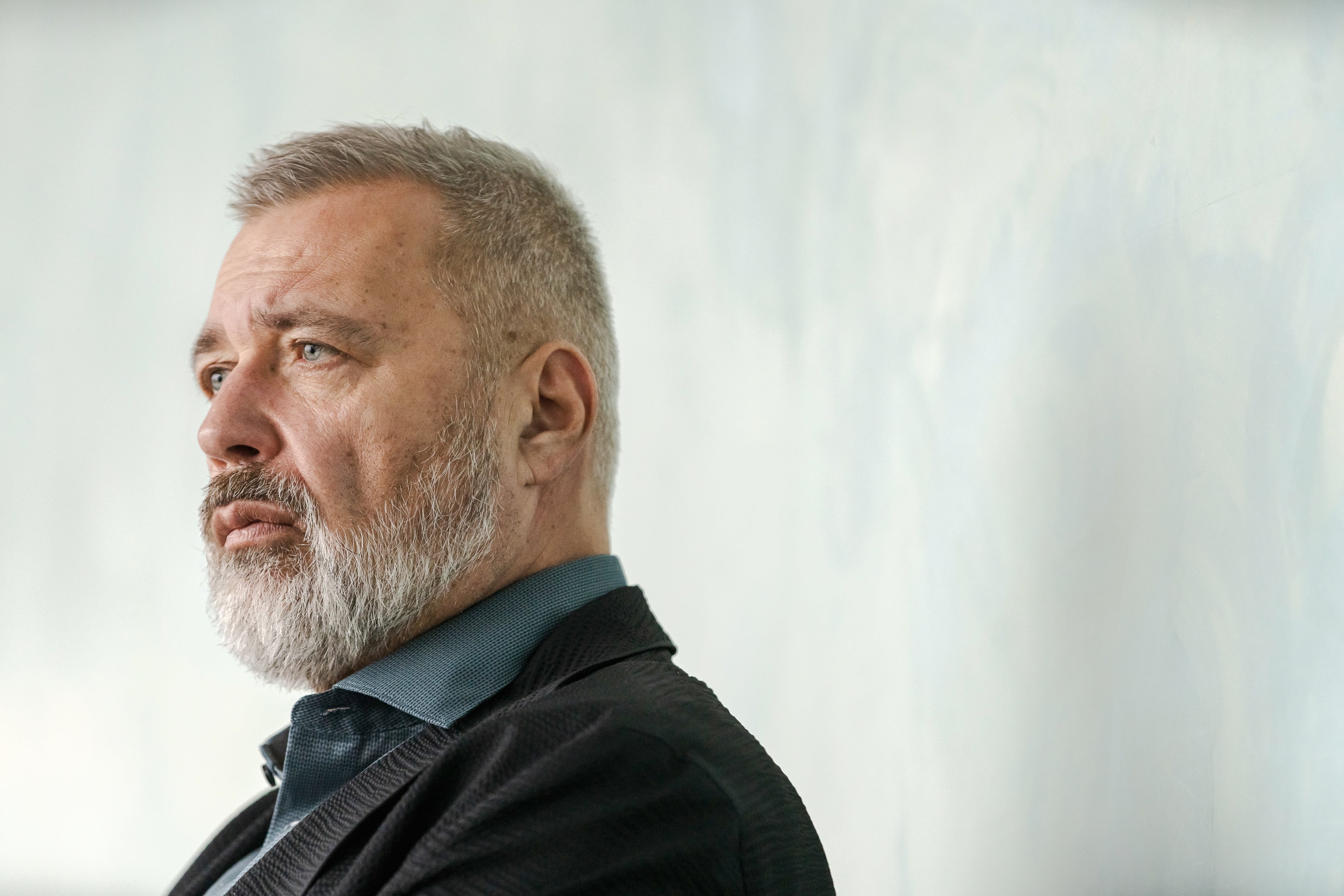 El periodista ruso Dmitri Muratov, el pasado 12 de noviembre en el Auditorio do Mar de Vigo.