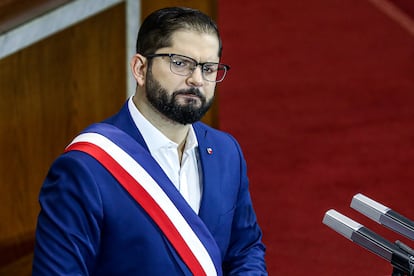 Gabriel Boric en la tercera cuenta presidencial, el 1 de junio 2024.