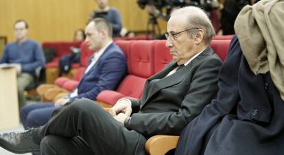 Francis Franco en los juzgados de Teruel en 2018.