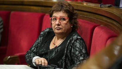 La consejera Dolors Bassa, en el Parlament