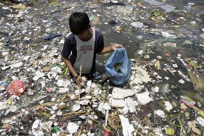 Imagen tomada en la costa de Manila en 2008.