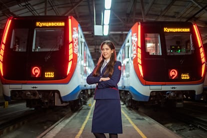 Maquinista del metro de Moscú, María Yakovleva