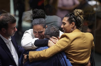 Anielle Franco reacciona tras el juicio por el asesinato de su hermana Marielle Franco.