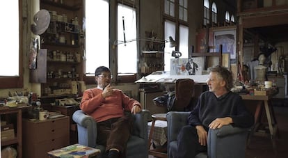 Francesc Artigau y Xavier Mariscal conversan en el documental 'EINA, l'esperit contemporani'.