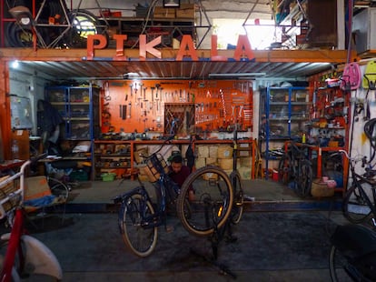 Sede de la ´start-up´ Pikala, que ofrece rutas alternativas en bici por Marraquech. 