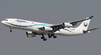 Foto de arquivo de um avião da companhia iraniana Aseman Airlines.