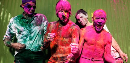 Red Hot Chili Peppers, en una imagen promocional. 