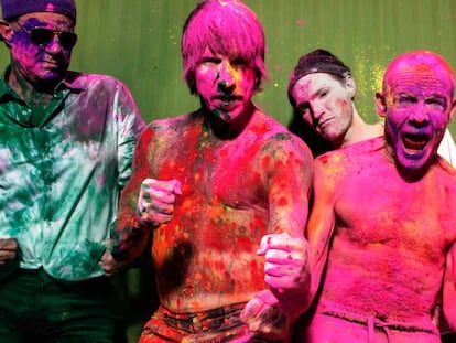 Red Hot Chili Peppers, en una imagen promocional. 