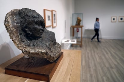 Vista de la exposición "Medardo Rosso. Pionero de la escultura moderna", en la Fundación Mapfre de Madrid.