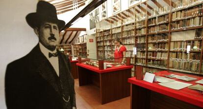 Biblioteca de la Casa Museo Azor&iacute;n de Mon&ograve;ver, propiedad de la Obra Social de la CAM. 