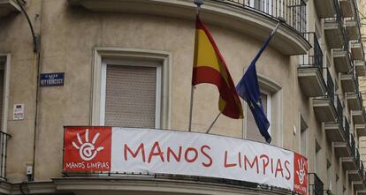 Sede del sindicato Manos Limpias en Madrid. 