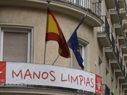 Sede del sindicato Manos Limpias en Madrid. 