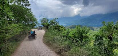 Parte de la ruta entre Nicaragua y Estados Unidos.