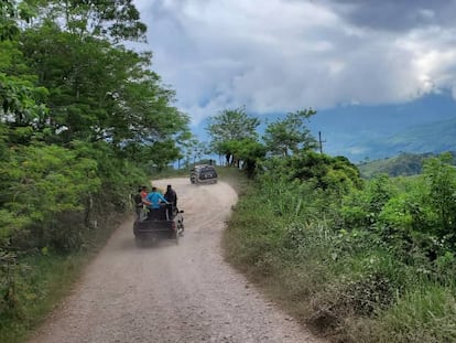 Parte de la ruta entre Nicaragua y Estados Unidos.