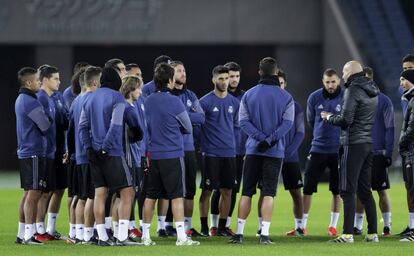 La charla de Zidane en el último entrenamiento antes de la semifinal contra el América.