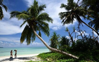 Playa de la isla de Havelock, en las Andamán.