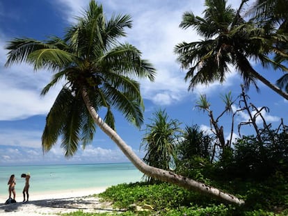 Playa de la isla de Havelock, en las Andamán.