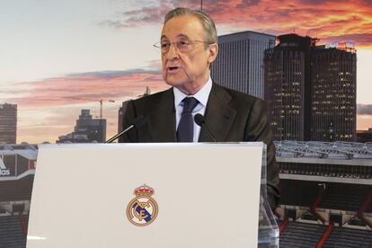 Florentino Pérez, presidente del Real Madrid y de la recién creada Superliga europea.