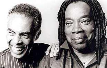 Milton Nascimiento (a la derecha) y Gilberto Gil.