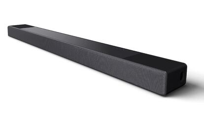 La barra de sonido de Sony viene equipada con dos altavoces que emiten el sonido hacia arriba.