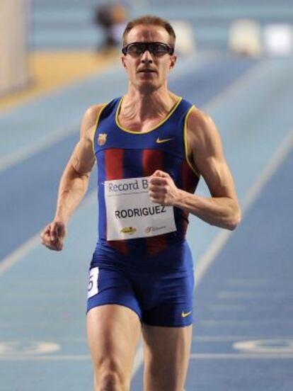 Ángel David Rodríguez durante la competición en Flandes.